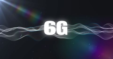 6G Technology with Digital Waves Background - Download Free Stock Images Pikwizard.com