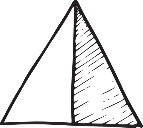 transparent triangle with hand-drawn stripes illustration - Download Free Stock Videos Pikwizard.com