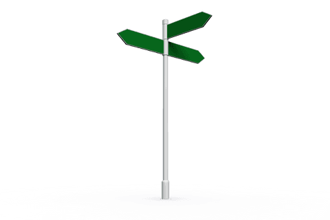 digital directional arrow road sign on transparent background - Download Free Stock Videos Pikwizard.com