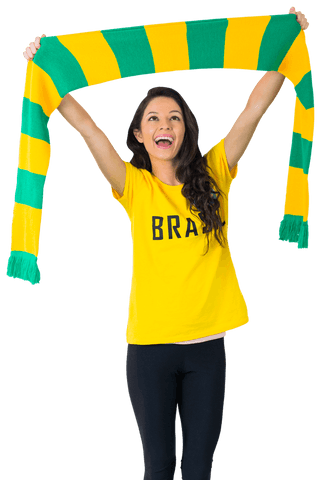 excited brazilian football fan celebrating sports enthusiasm - Download Free Stock Videos Pikwizard.com
