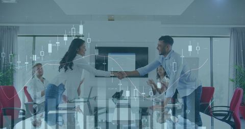 Corporate Team Celebrating Successful Financial Deal