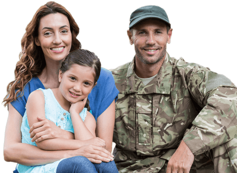 transparent military father bonding with family outdoors - Download Free Stock Videos Pikwizard.com