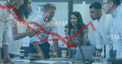 Business Team Analyzing Falling Stock Market Trends - Download Free Stock Images Pikwizard.com