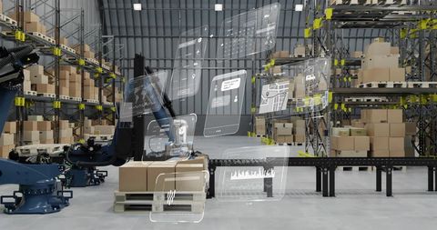 Automation in smart warehouse with robotics and data analytics