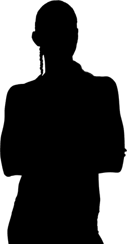 transparent silhouette of woman with arms crossed - Download Free Stock Videos Pikwizard.com
