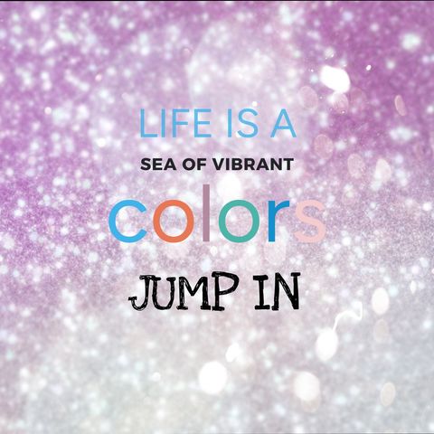 Inspirational quote on vibrant purple background