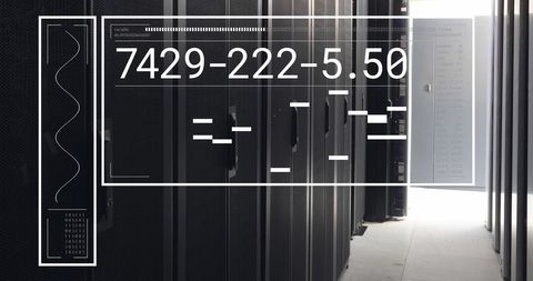 Advanced Data Interface with Server Room Technology - Download Free Stock Images Pikwizard.com