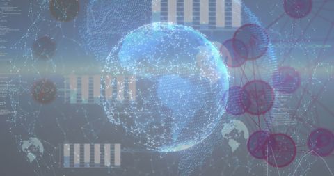 Global Financial Network with Digital Data Overlay - Download Free Stock Images Pikwizard.com