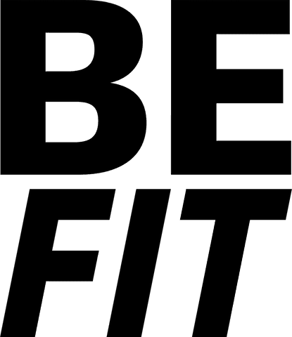 Be fit text design on transparent background