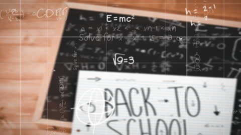 Animated Mathematics and Back to School Concept