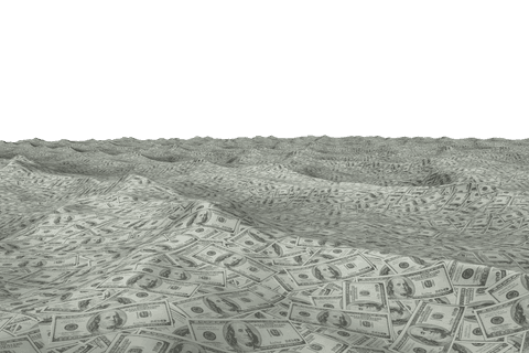 Transparent Ocean of US Dollar Banknotes with Clear Top - Download Free Stock Videos Pikwizard.com