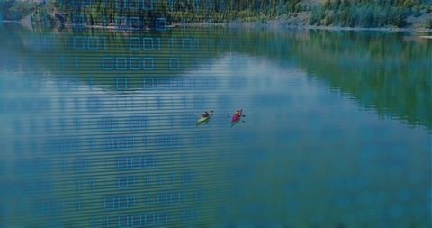 Merging Technology with Nature: Kayaking Adventure Binary Overlay