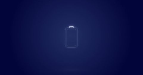 Futuristic Battery Icon with Loading Symbol - Download Free Stock Images Pikwizard.com