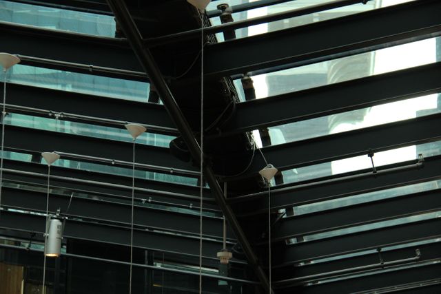 Modern Industrial Ceiling Structure with Glass Roof - Download Free Stock Images Pikwizard.com