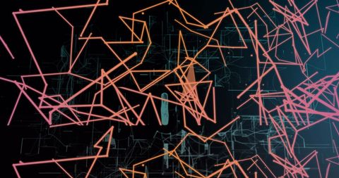 Futuristic Geometric Lines on Dark Background - Download Free Stock Images Pikwizard.com