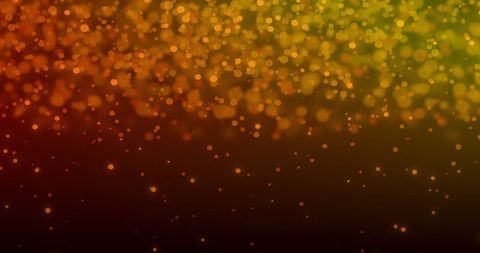 Ethereal Golden to Lime Bokeh on Deep Gradient Background