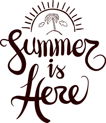 Summer Is Here Text Décor on Transparent Background - Download Free Stock Videos Pikwizard.com