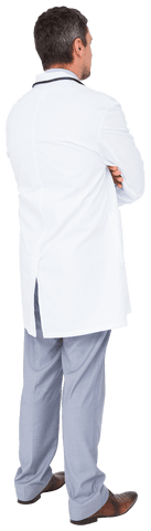 Transparent Image of Doctor with Arms Crossed from Behind - Download Free Stock Videos Pikwizard.com