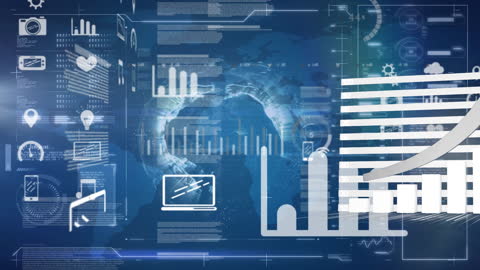 Dynamic Technology Interface Vision Representing Global Data Processing