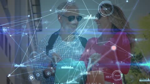 Seniors Engaging in Technology with Digital Network Overlay