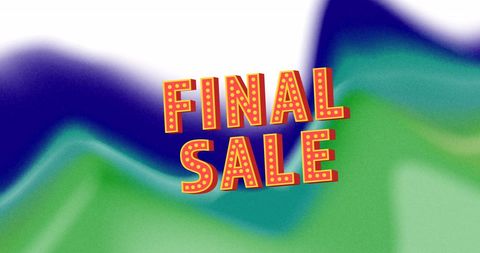Bright Final Sale Sign Over Abstract Blurred Background - Download Free Stock Images Pikwizard.com