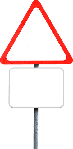 transparent blank road sign isolated on white background - Download Free Stock Videos Pikwizard.com