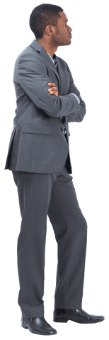 African American Businessman On Transparent Background Crossing Arms - Download Free Stock Videos Pikwizard.com