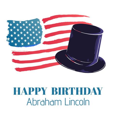 patriotic tribute featuring american flag and lincoln's hat - Download Free Stock Templates Pikwizard.com