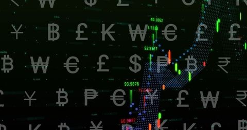 Global Currency Symbols Over Financial Data Visualization - Download Free Stock Images Pikwizard.com