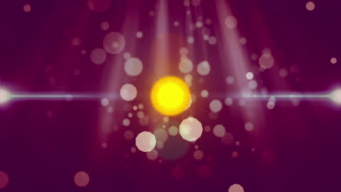 Vibrant Geometric Shapes Overlaid by Dynamic Light Spots