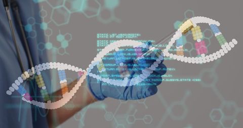 DNA and Data Processing in Modern Medical Research - Download Free Stock Images Pikwizard.com