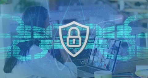 Digital Security Lock with Virtual Connections Background