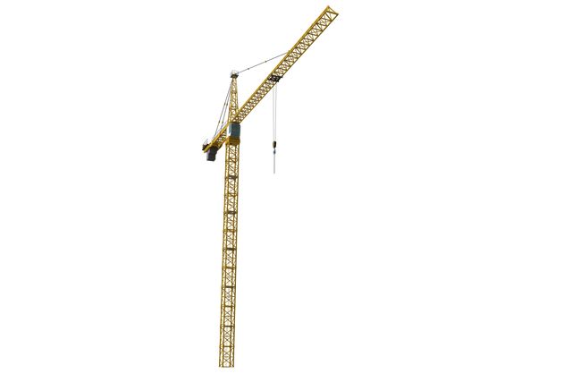 Yellow Construction Crane Isolated on Transparent Background - Download Free Stock Videos Pikwizard.com