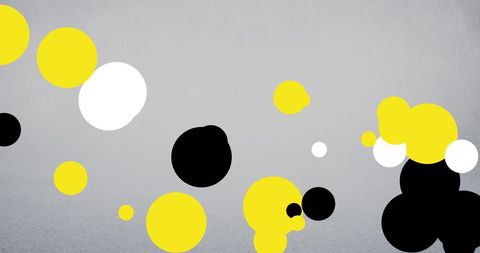 Abstract dots in brunei flag colors on grey backdrop