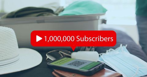 Digital Milestone Celebration with 1,000,000 Subscribers Badge