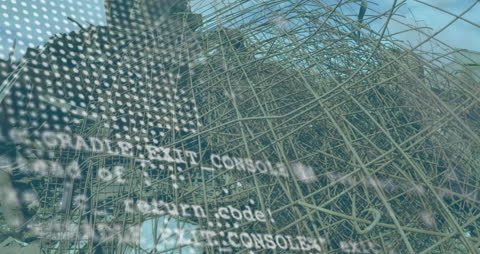 Digital Interface Overlaying Physical Waste Dump