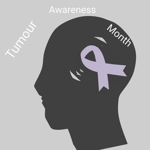 Silhouette with Purple Ribbon Raising Cancer Awareness - Download Free Stock Templates Pikwizard.com
