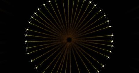 Vibrant fireworks burst against dark sky