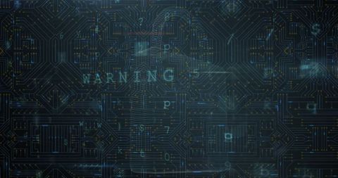 Cyber Security Concept with Data Processing Over Circuit Board - Download Free Stock Images Pikwizard.com