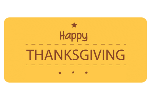 Thanksgiving Greeting Badge on Transparent Background - Download Free Stock Videos Pikwizard.com