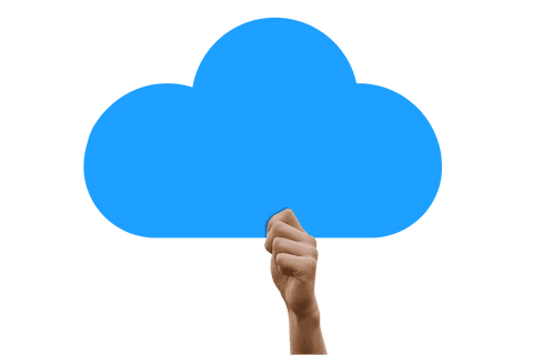 transparent hand holding blue cloud icon for social media - Download Free Stock Videos Pikwizard.com
