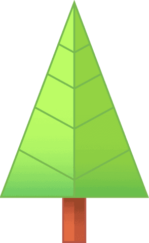 transparent minimalist pine tree in geometric digital style - Download Free Stock Videos Pikwizard.com