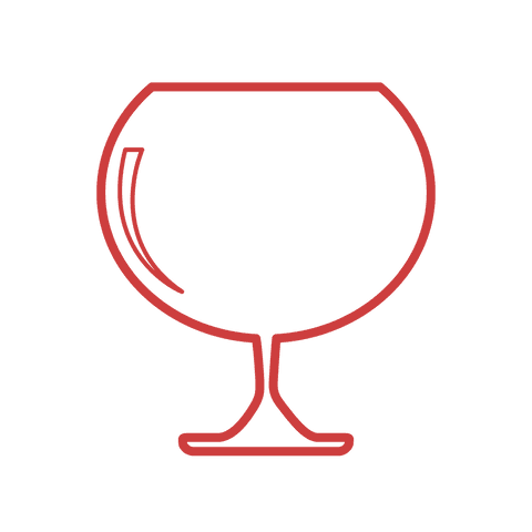 Red Cognac Glass Outline on Transparent Background Vector - Download Free Stock Videos Pikwizard.com
