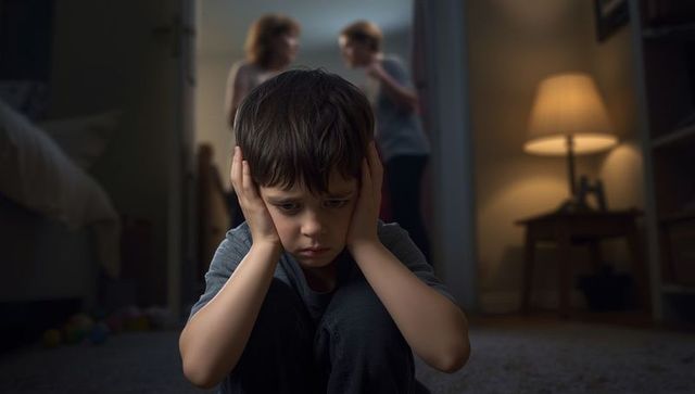 Child coping through family conflict at home