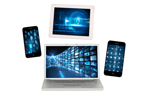 Modern Devices with Futuristic Digital Interfaces Transparent Illustration - Download Free Stock Videos Pikwizard.com