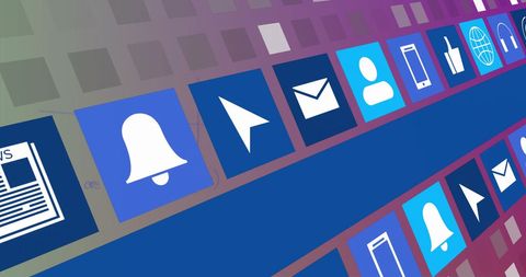Digital Icons and Global Communication Technology Interface - Download Free Stock Images Pikwizard.com
