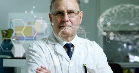 Senior Scientist in Lab With Advanced Digital Interface - Download Free Stock Images Pikwizard.com