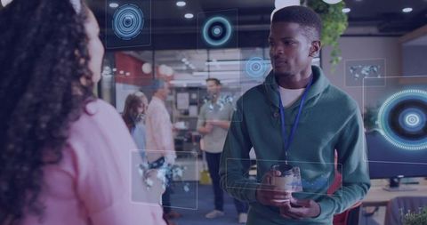 Digital Collaboration in Modern Office Space