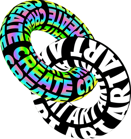 interlinked torus rings with rainbow create and monochrome art - Download Free Stock Videos Pikwizard.com