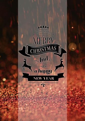 Festive Merry Christmas and Happy New Year Graphic Design